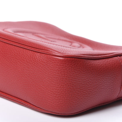 Gucci Pebbled Calfskin Small Soho Disco Bag Tabasco Red 6 of 9