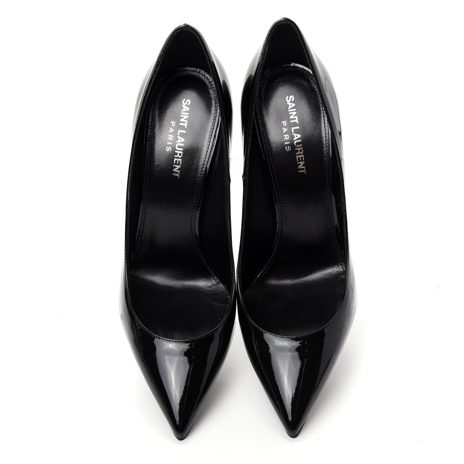 Saint Laurent Patent Opyum 110 Pumps 39 Black Silver 5 of 11