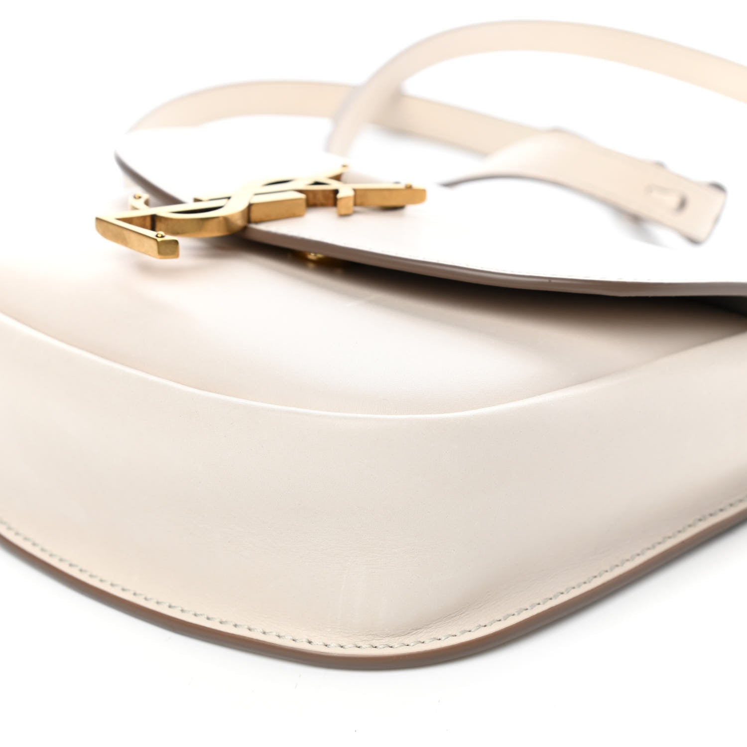 Saint Laurent Smooth Calfskin Small Kaia Satchel Latte 9 of 9