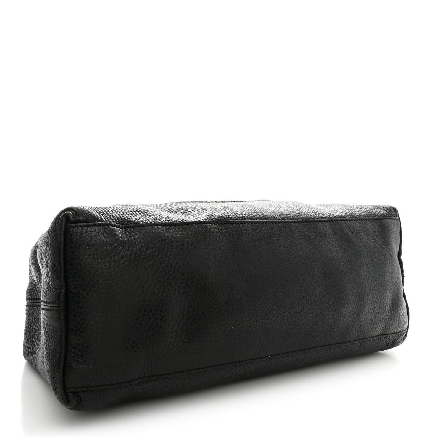 Pebbled Calfskin Medium Soho Chain Shoulder Bag Black