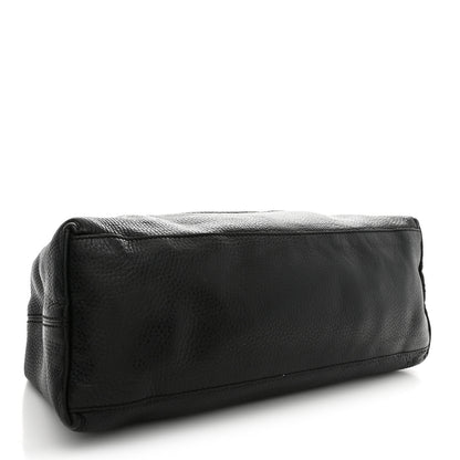 Gucci Pebbled Calfskin Medium Soho Chain Shoulder Bag Black 4 of 13