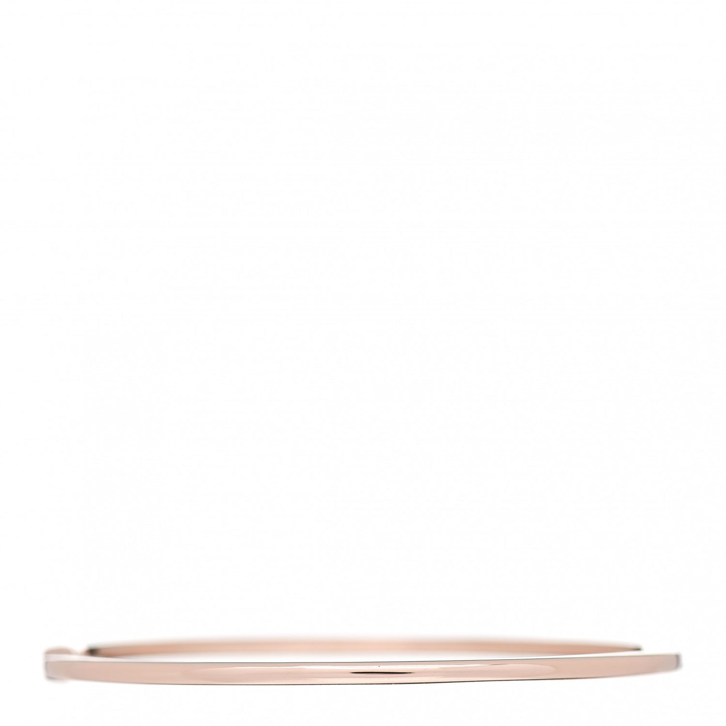 18K Rose Gold Diamond Metro Hinged Bangle Bracelet