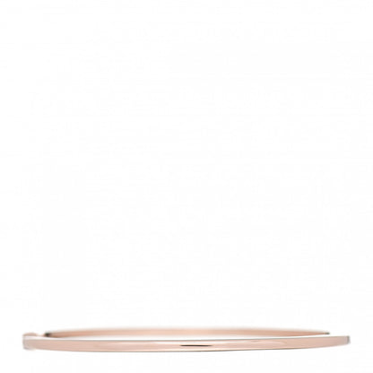 Tiffany 18K Rose Gold Diamond Metro Hinged Bangle Bracelet 2 of 3