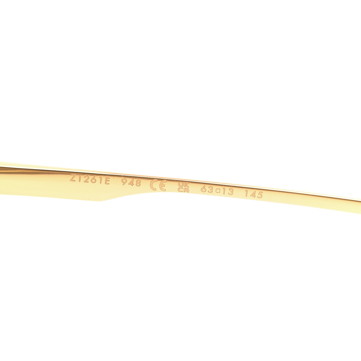 Louis Vuitton Metal LV Ash Sunglasses Z1261E Gold 6 of 7