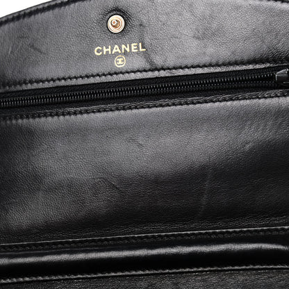 Chanel Caviar Timeless CC Wallet On Chain WOC Black 5 of 6