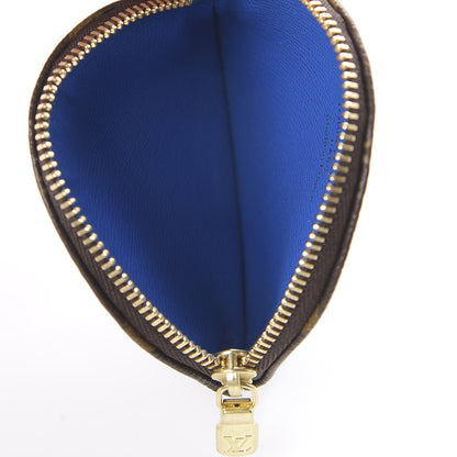 Louis Vuitton Monogram 2019 Christmas Animation Round Coin Purse Blue 8 of 10