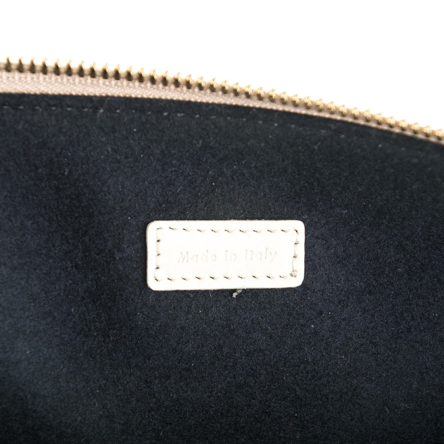 Shiny Smooth Calfskin Zipped Twisted Cabas Beige White