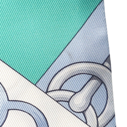 Hermes Silk Cliquetis Twilly Ciel White Menthol 4 of 7