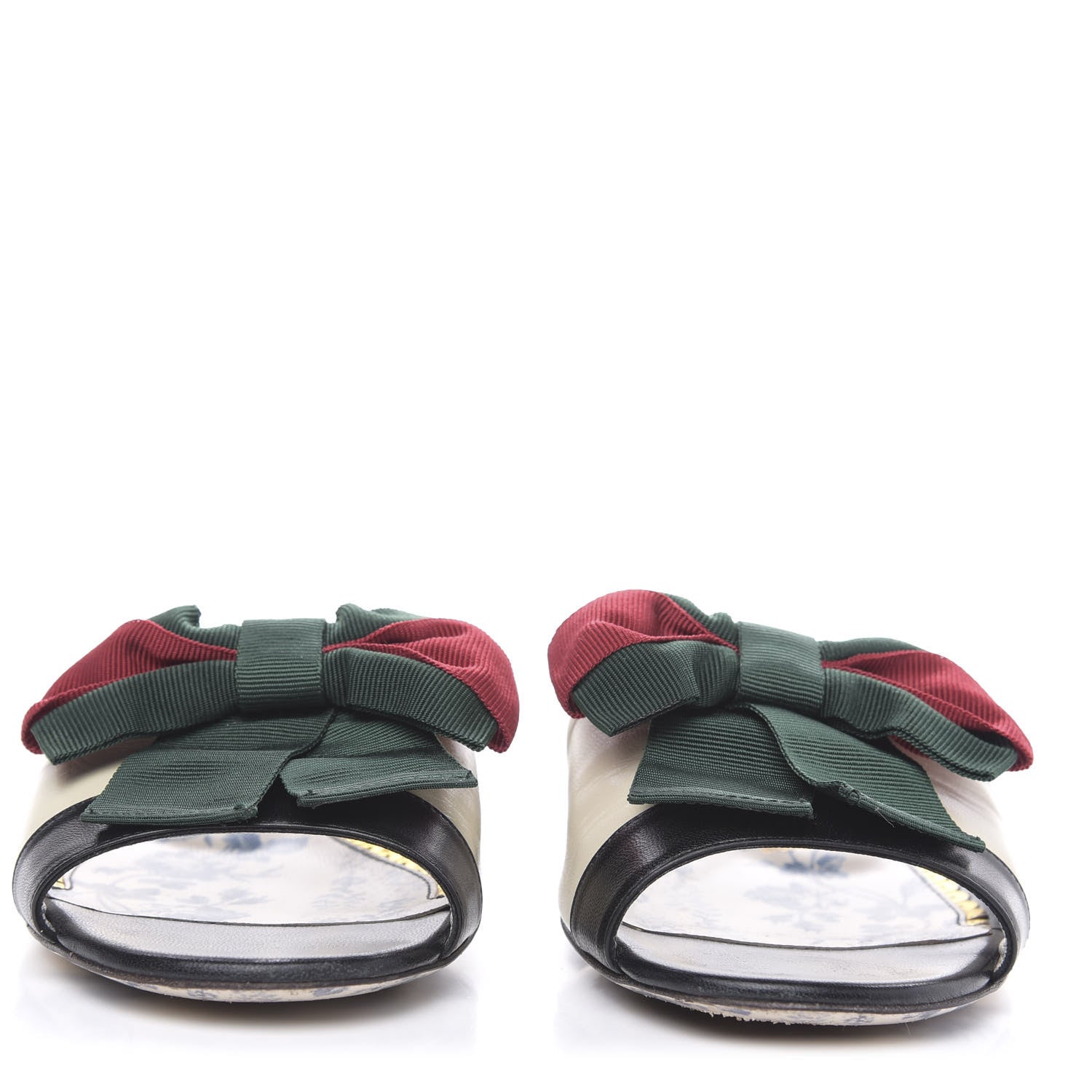 Gucci Malaga Kid Sackville Web Bow Slide Sandals 36 White 2 of 10