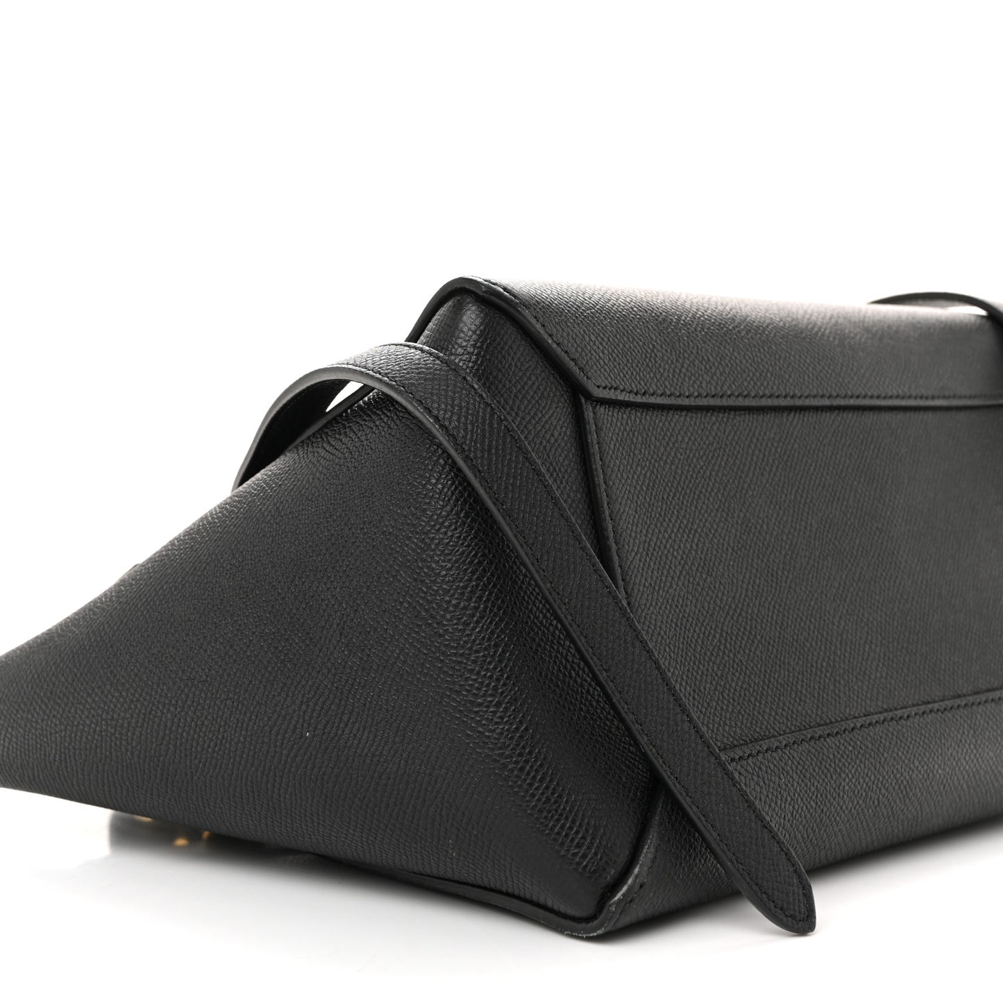 Grained Calfskin Micro Belt Bag Black