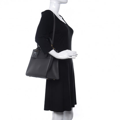 Louis Vuitton Taurillon City Steamer MM Gris 2 of 9