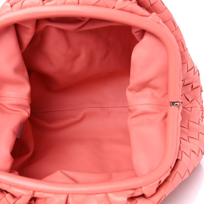 Bottega Veneta Nappa Maxi Intrecciato The Pouch Oversized Clutch Peach 5 of 9