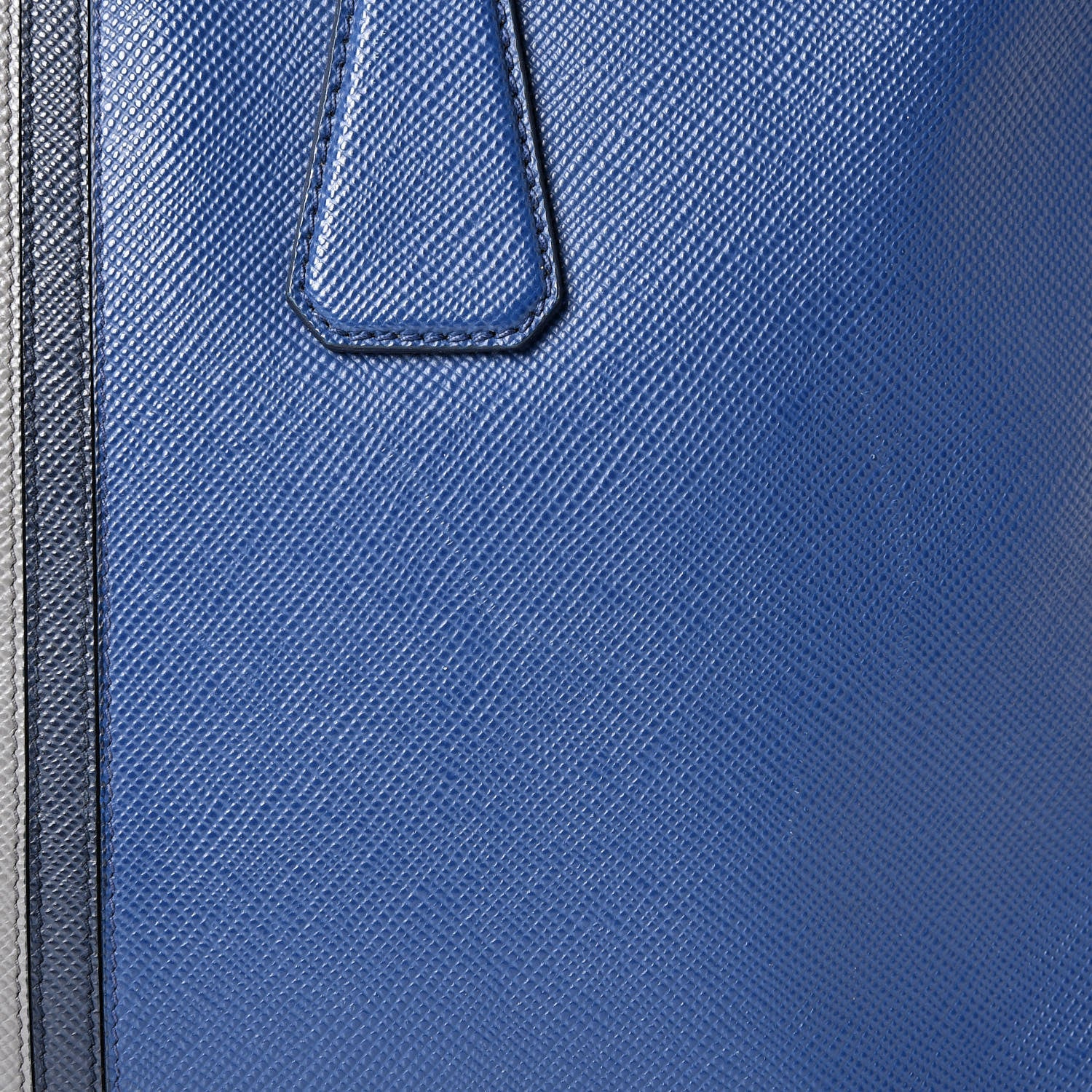 Prada Saffiano Travel Briefcase Blue Multicolor 9 of 12