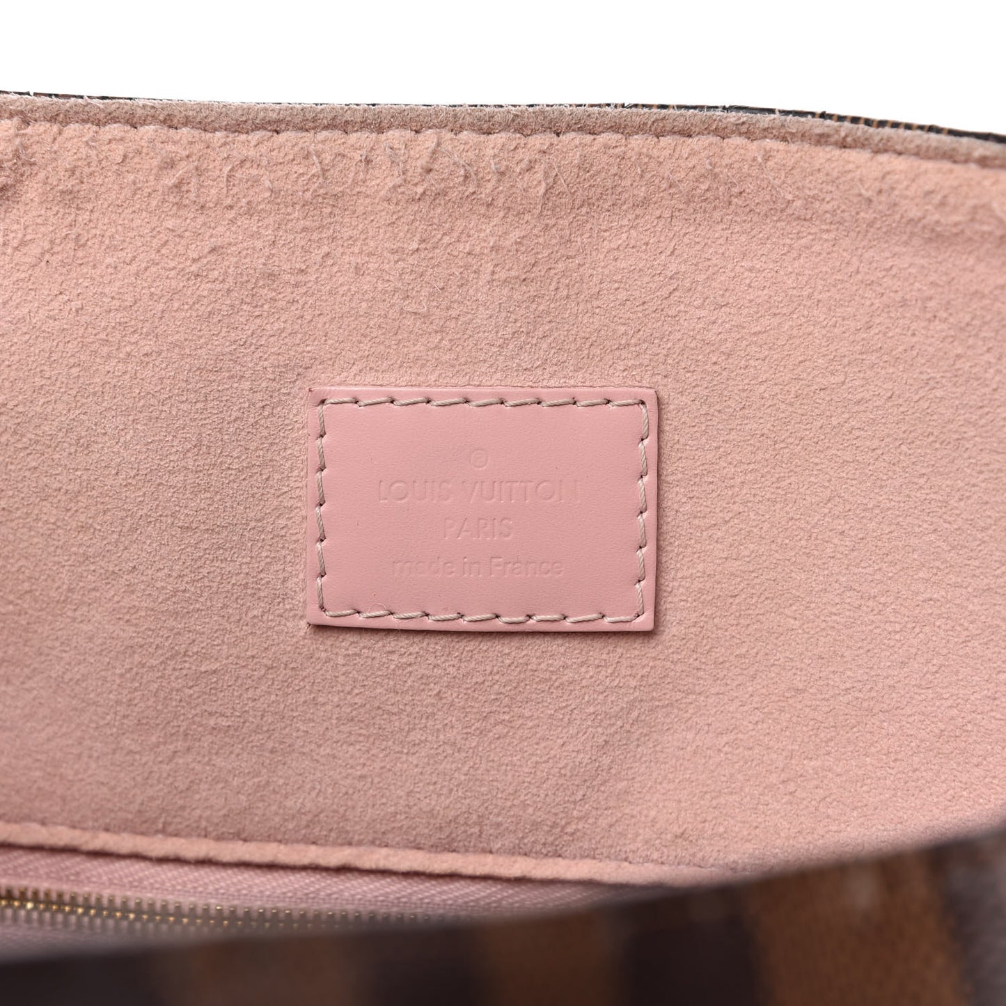 Damier Ebene Caissa Hobo Rose Ballerine