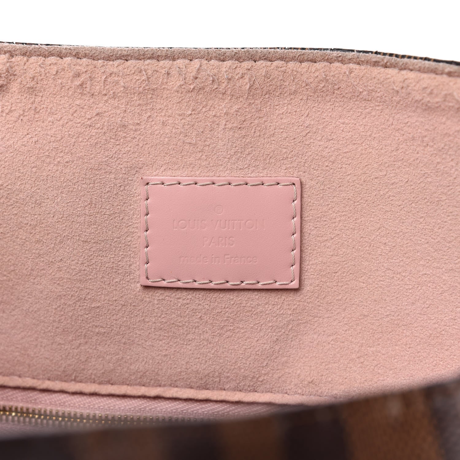 Louis Vuitton Damier Ebene Caissa Hobo Rose Ballerine 8 of 18