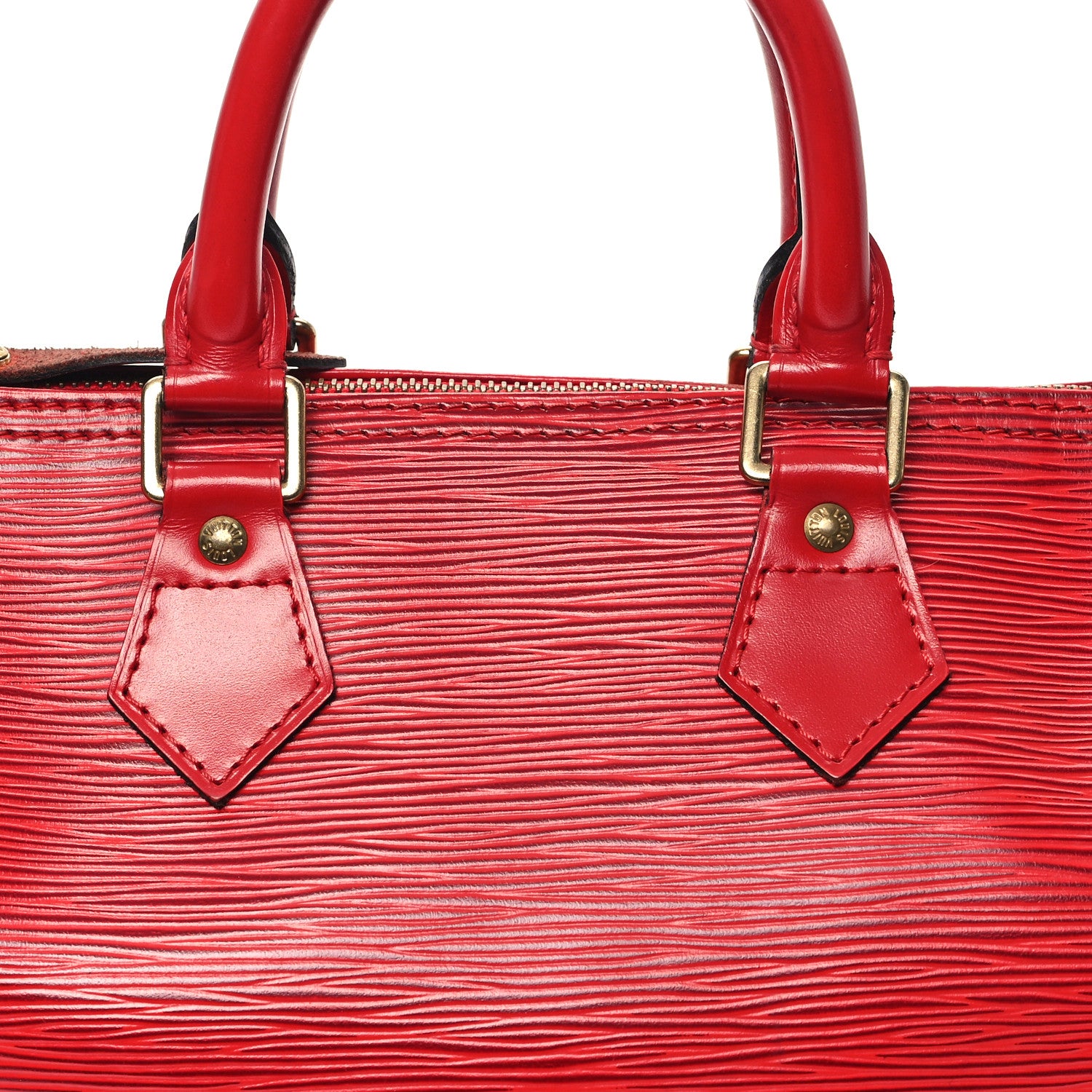 Louis Vuitton Epi Speedy 25 Castillan Red 7 of 10
