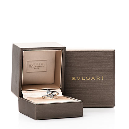 Bulgari 18K Rose Gold Diamond Mother of Pearl Divas' Dream Ring 56 7.5 5 of 5