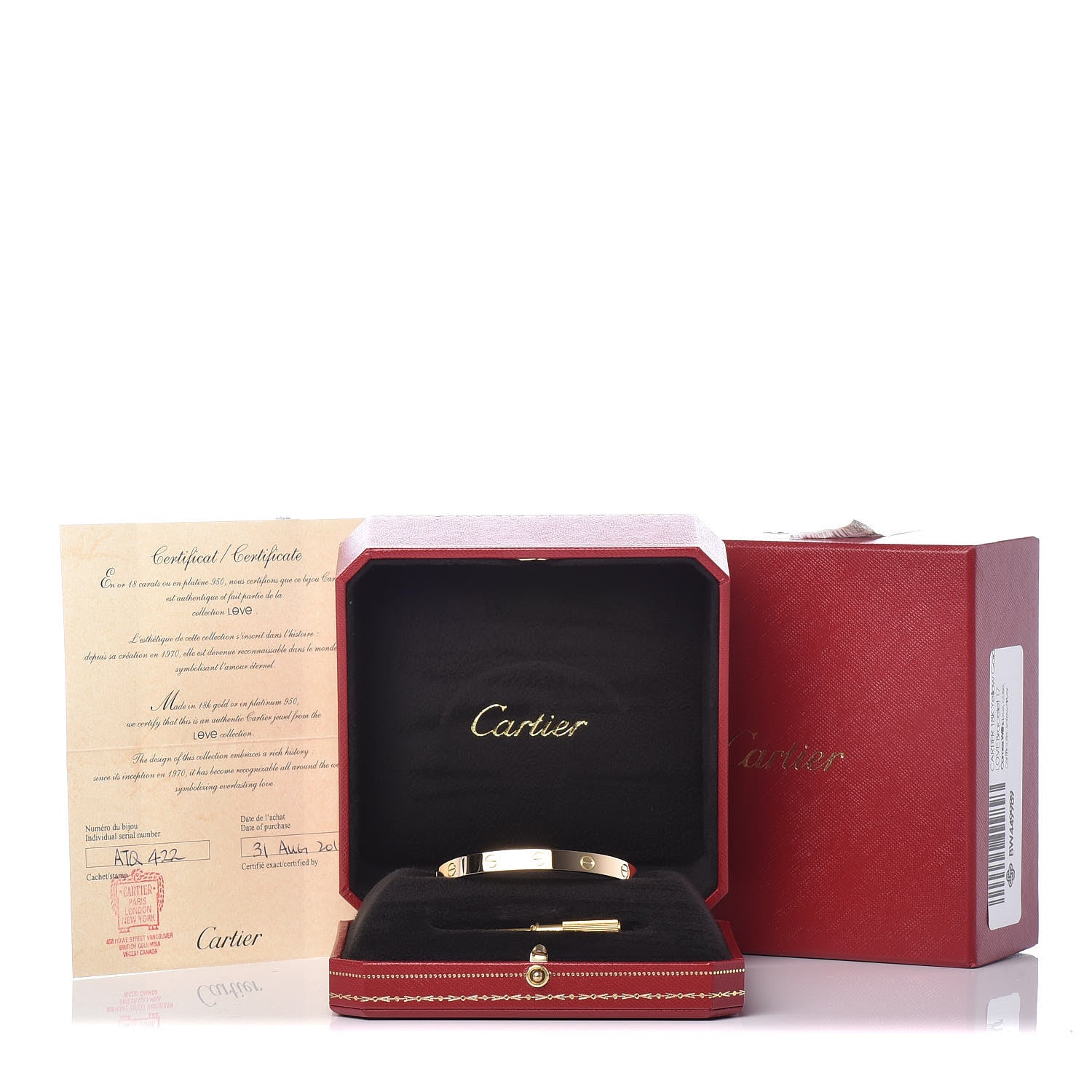 Cartier 18K Yellow Gold LOVE Bracelet 17 6 of 6