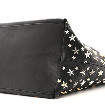 Jimmy Choo Calfskin Star Studded Tote Black 10 of 12
