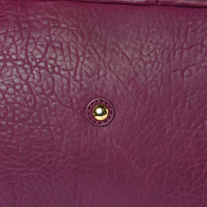 Saint Laurent Pebbled Lambskin Medium Easy Sac Purple 13 of 18