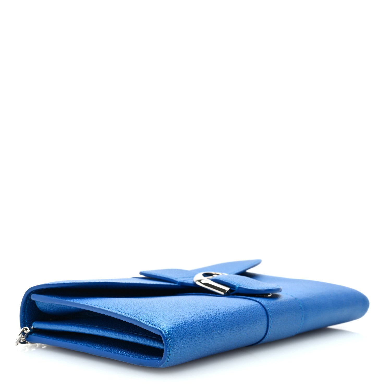 Delvaux Metallic Rodeo Calfskin Brillant Wallet On Chain Satin Electric 4 of 9