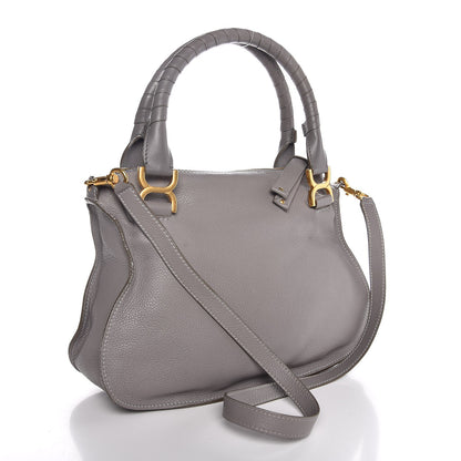 Chloe Calfskin Medium Marcie Satchel Cashmere Grey 4 of 10