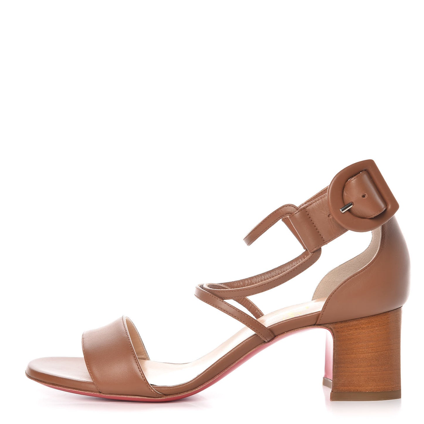 Calfskin Choca 55 Sandals 37.5 Brown