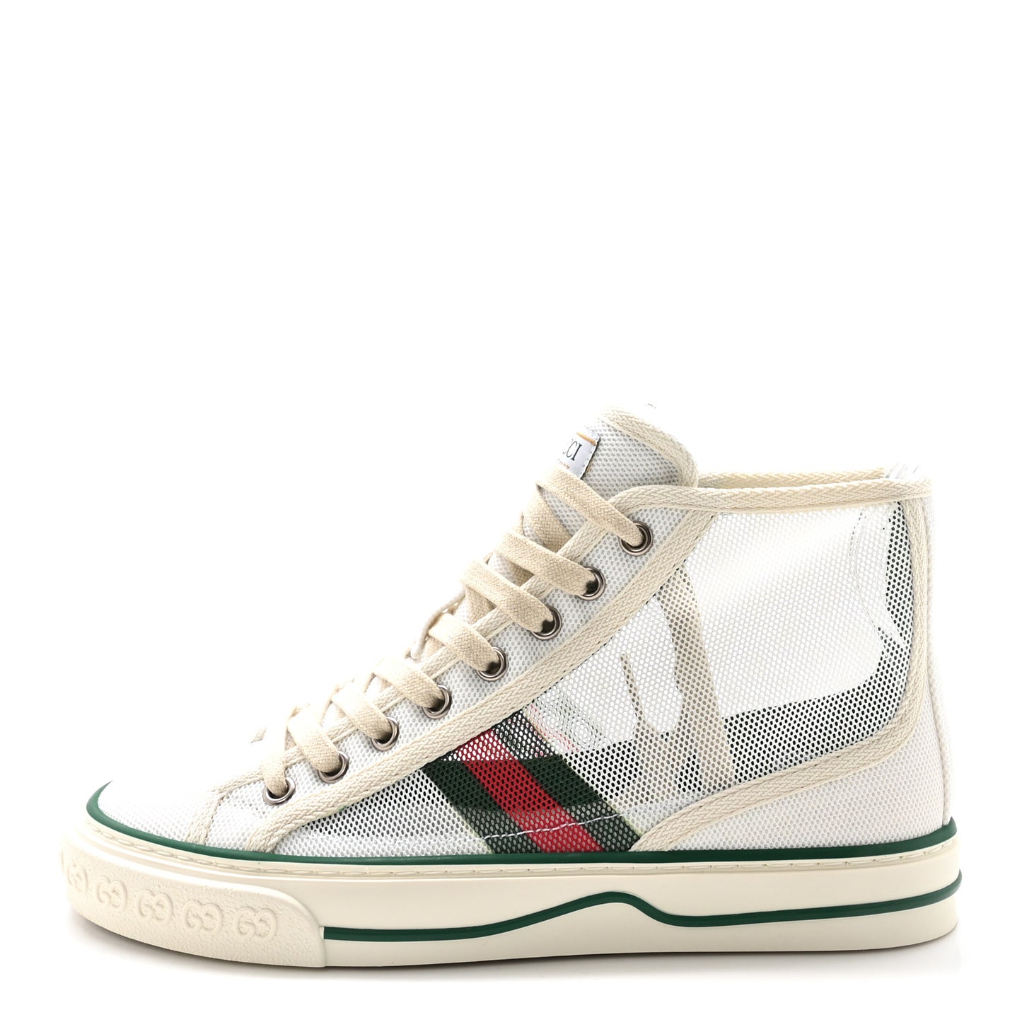 Mesh Web Womens 1977 Tennis High Top Sneakers 36 Great White Mystic White