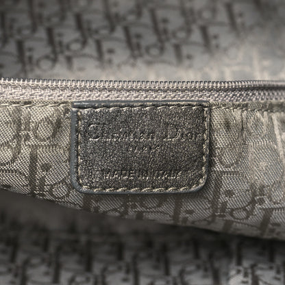 Christian Dior Metallic Lambskin Cannage Drawstring Bag Grey 6 of 10