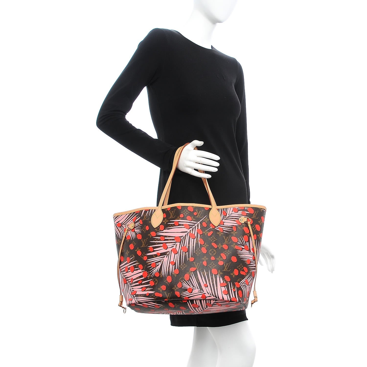 Louis Vuitton Monogram Jungle Dots Neo Neverfull MM Sugar Pink Poppy 2 of 7