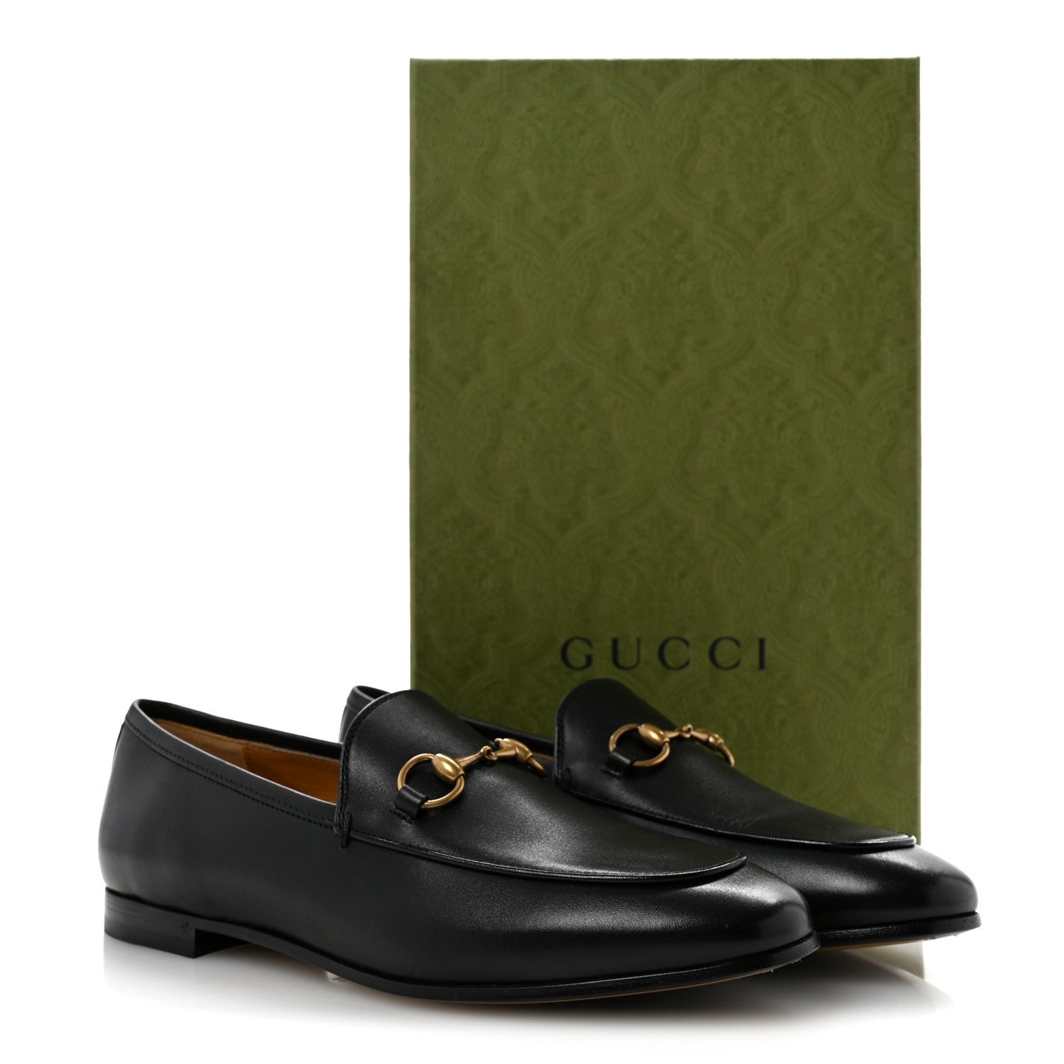 Gucci Calfskin Womens Jordaan Loafers 37 Black 10 of 10