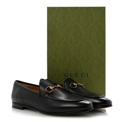 Gucci Calfskin Womens Jordaan Loafers 37 Black 10 of 10