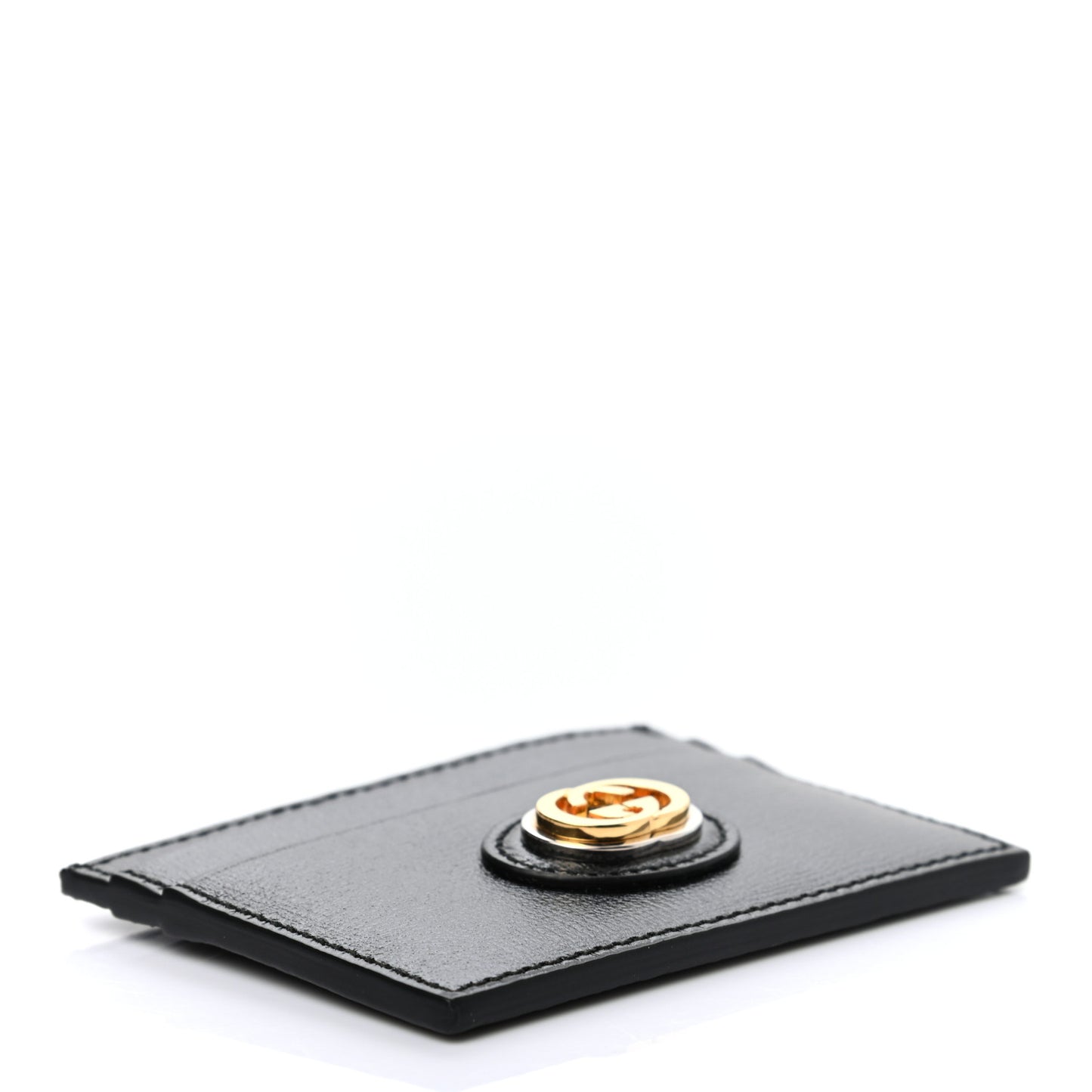 Azalea Calfskin Marina Card Holder Black