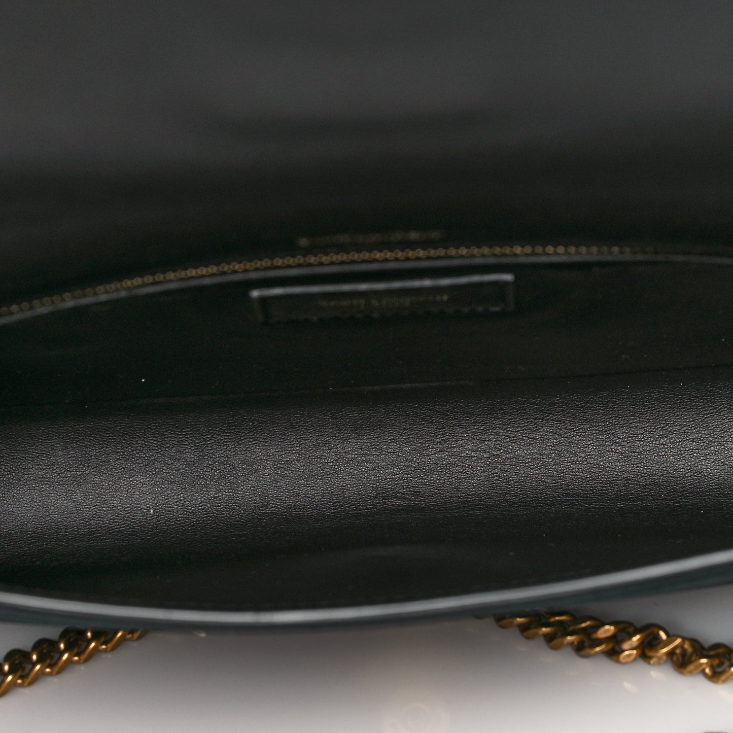 Suede Monogram Tassel Kate 99 Baguette Bag Black