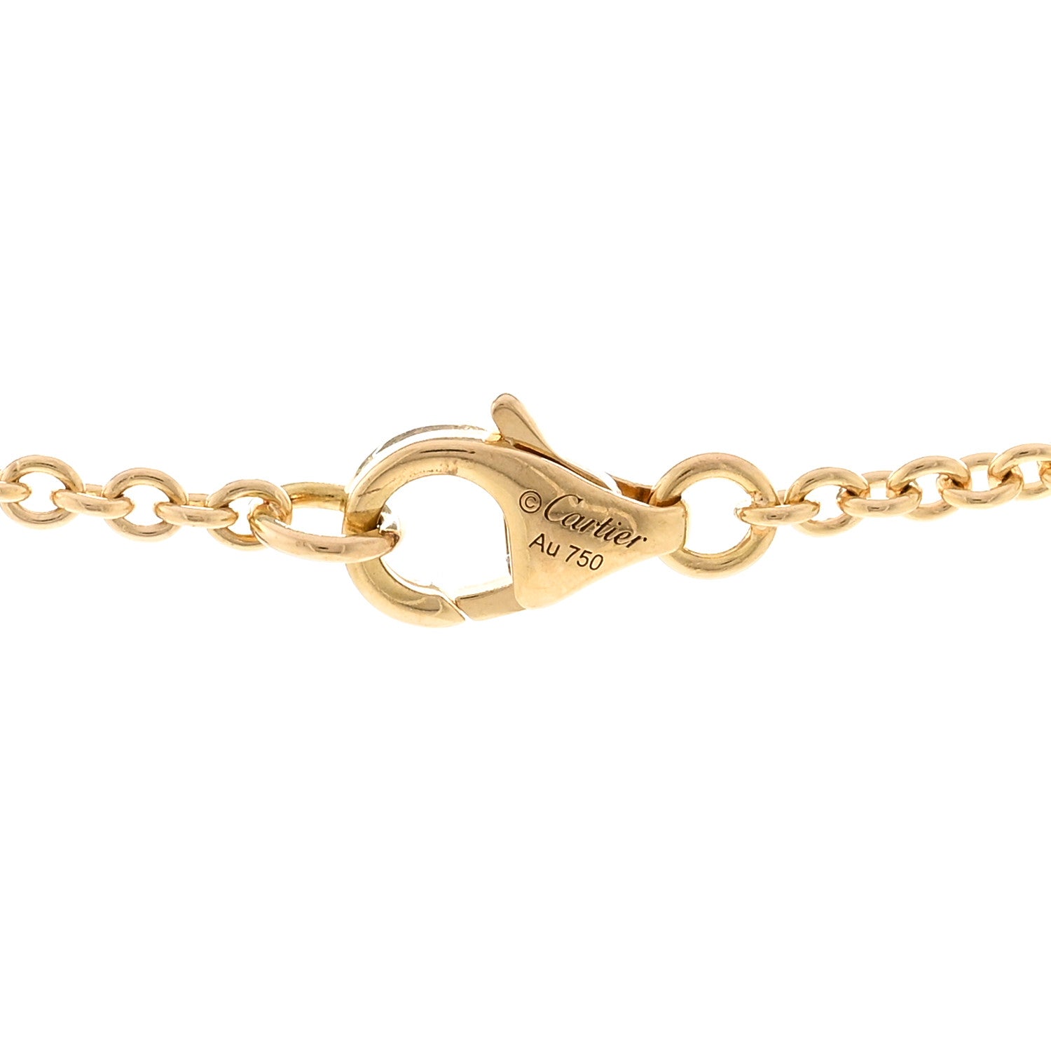 Cartier 18K Yellow Gold Interlocking LOVE Necklace 4 of 5