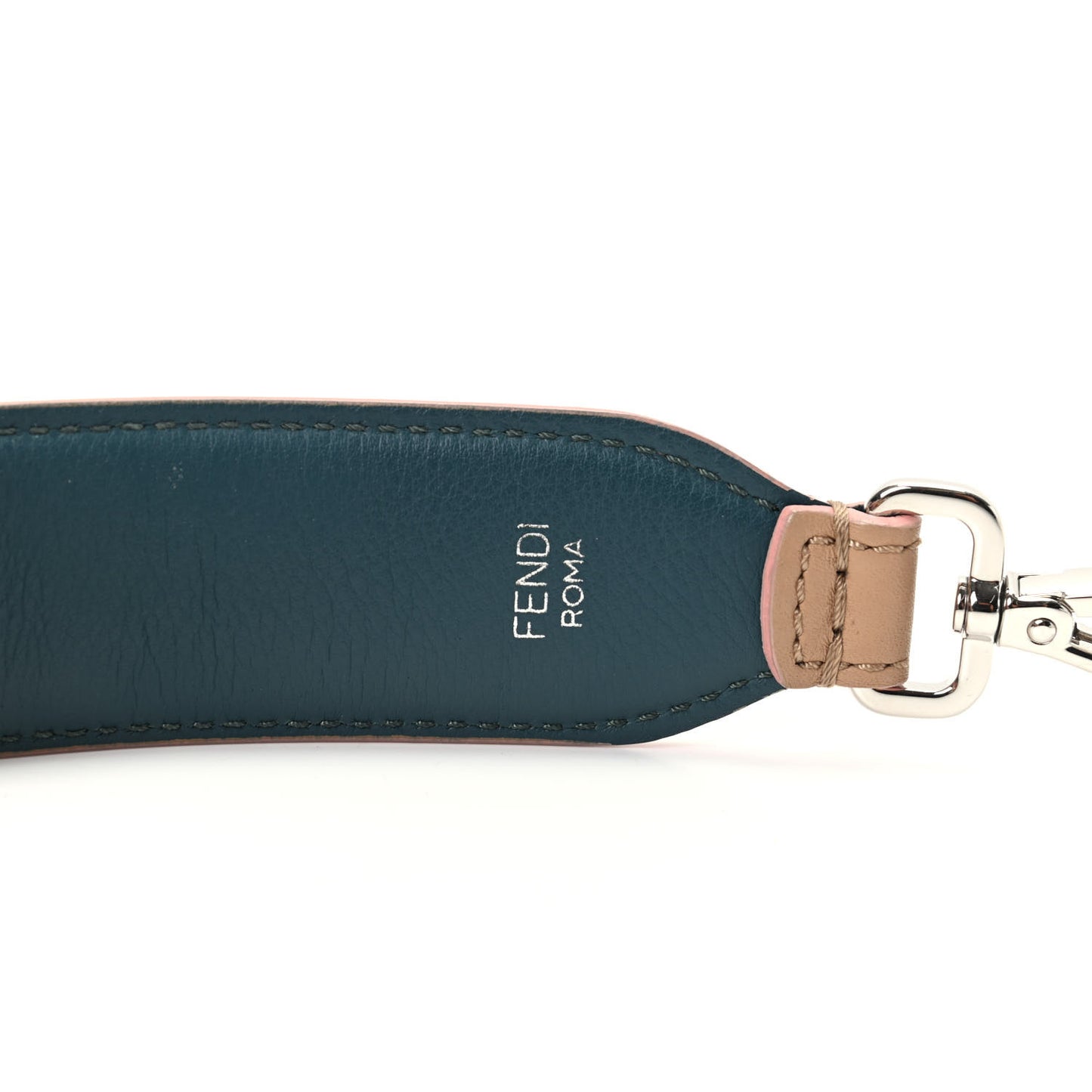 Vitello Dolce Plexiglass Bi-Color Studded Strap You Cuoio Oceano Multicolor