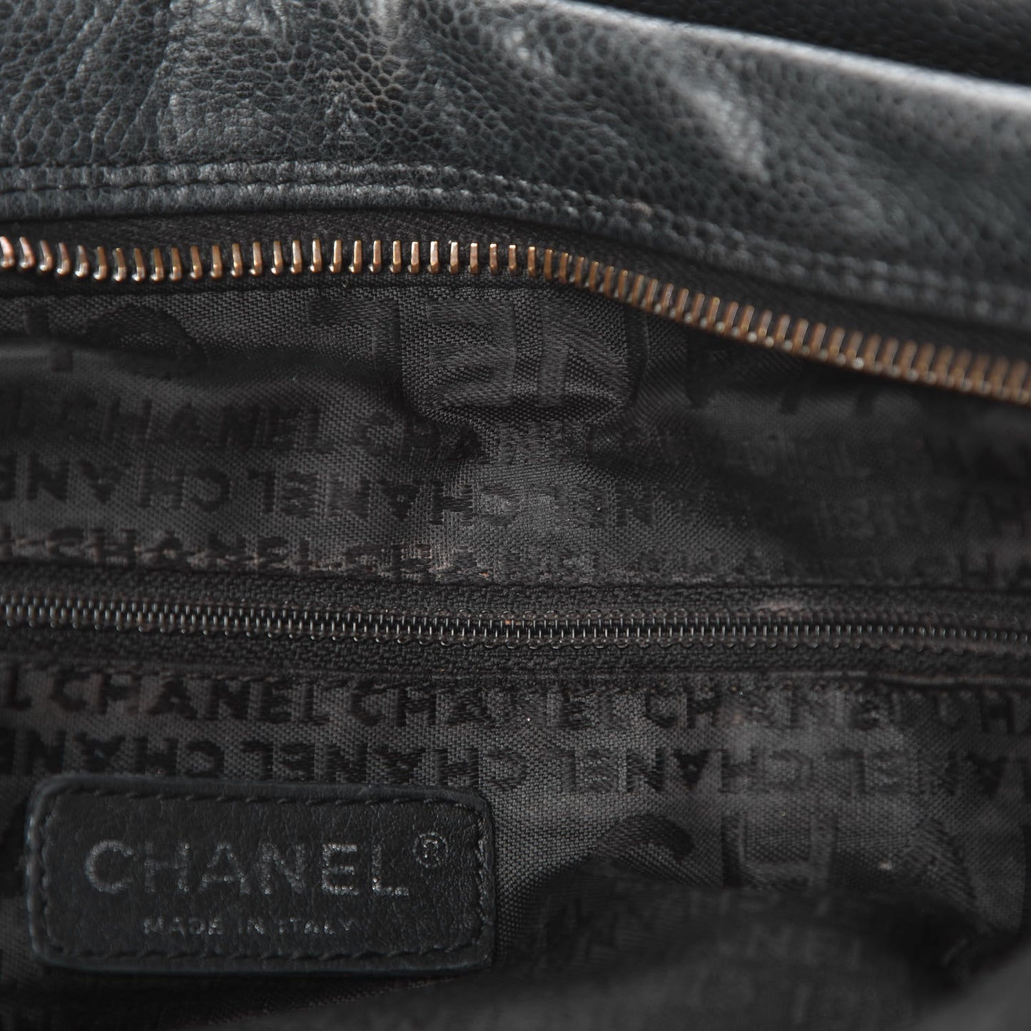 Caviar Square Stitched Bowler Black