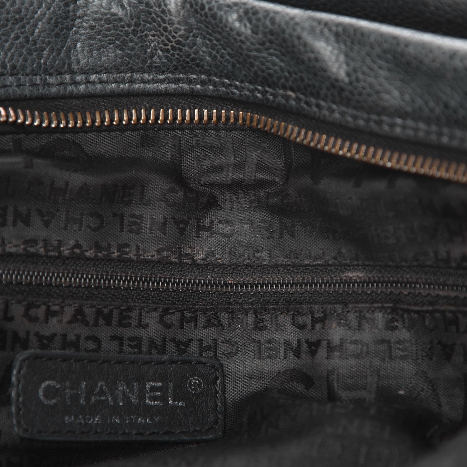 Chanel Caviar Square Stitched Bowler Black 10 of 20