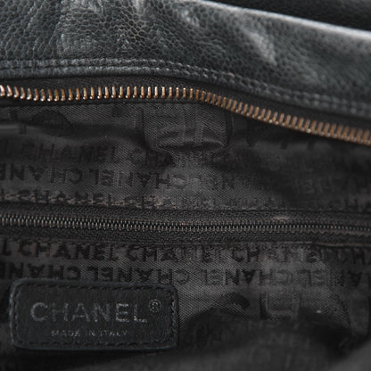Chanel Caviar Square Stitched Bowler Black 10 of 20