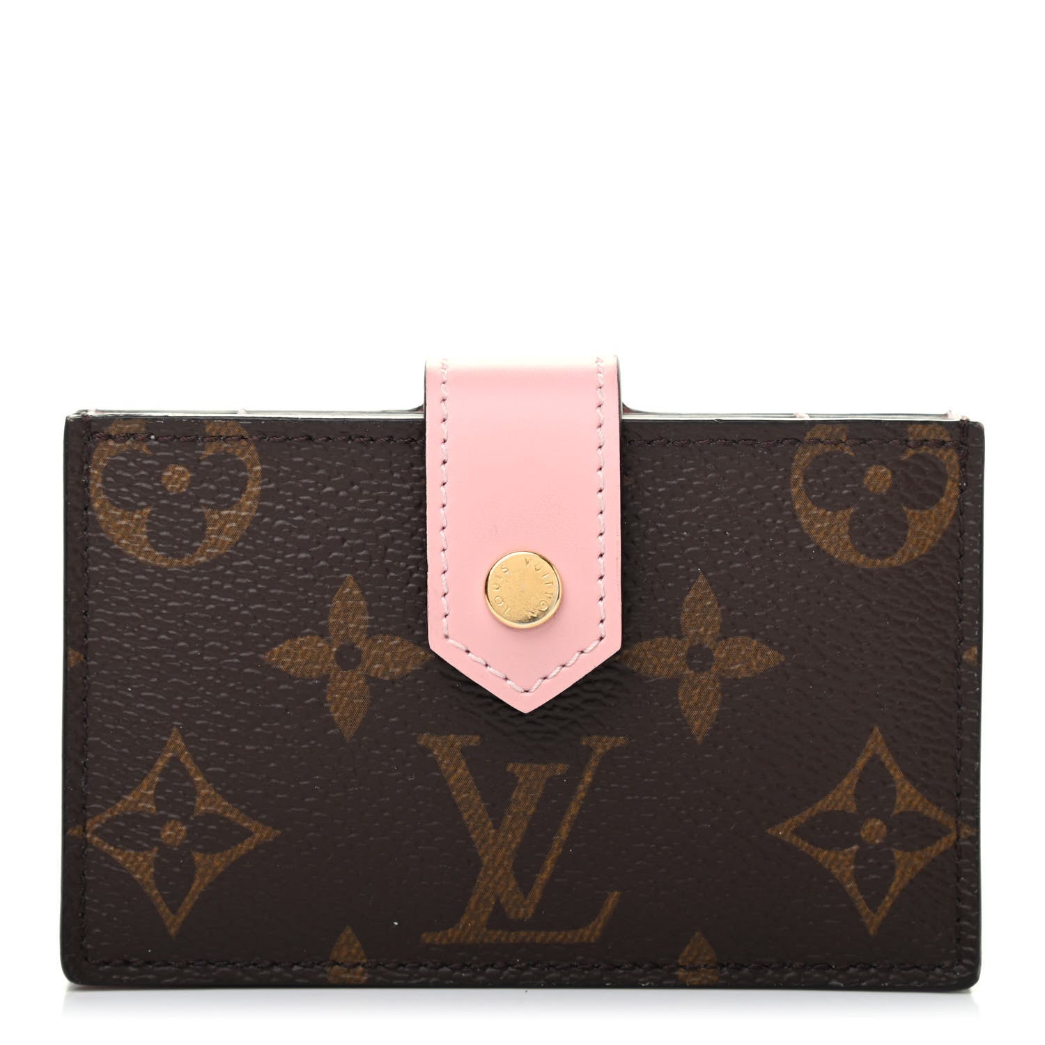 Louis Vuitton Monogram Gusset Card Holder Rose Ballerine 1 of 7