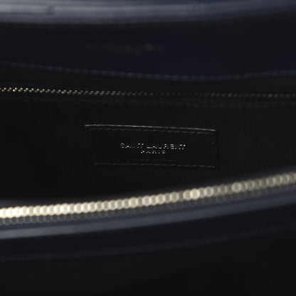 Saint Laurent Calfskin Y Quilted Monogram Medium Loulou Chain Satchel Medium Blue 8 of 9