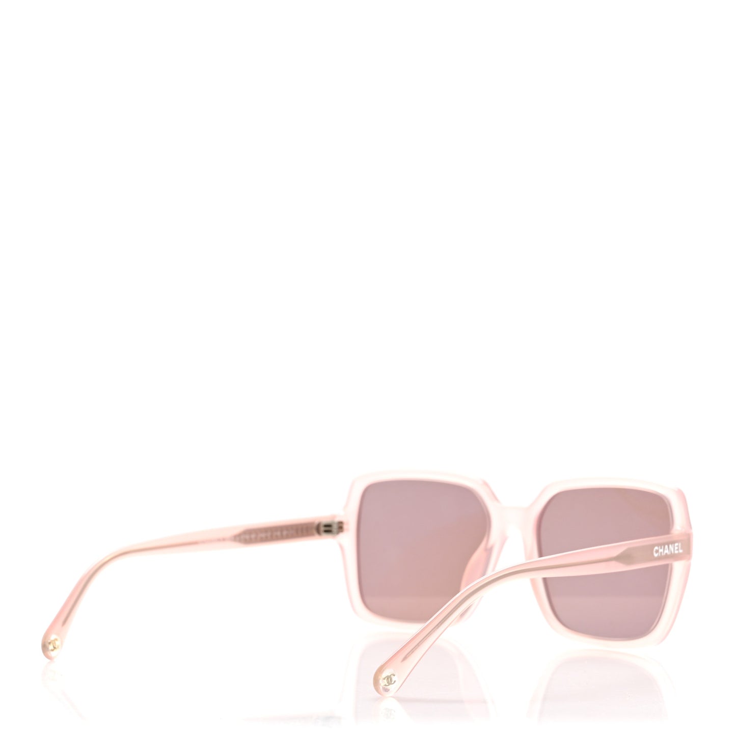 Acetate Square Sunglasses 5505 Light Pink