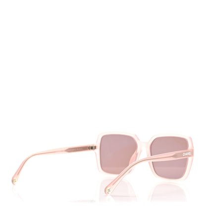Chanel Acetate Square Sunglasses 5505 Light Pink 4 of 8