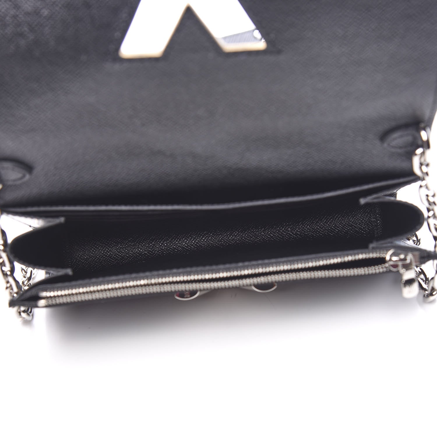 Louis Vuitton Epi World Tour Twist Chain Wallet Black 4 of 9