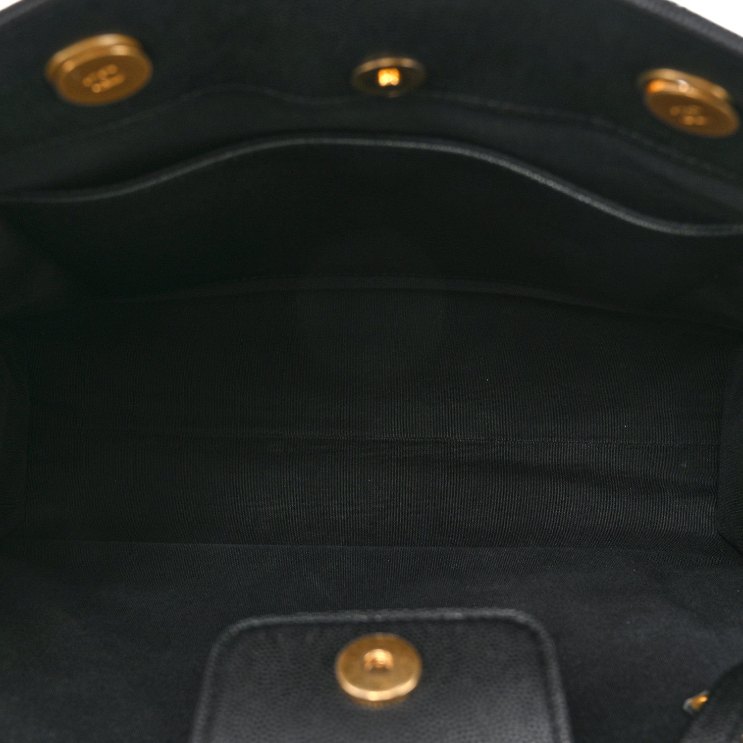 Chanel Caviar Quilted Chain Large Shopping Tote With Coin Purse Black 6 of 11