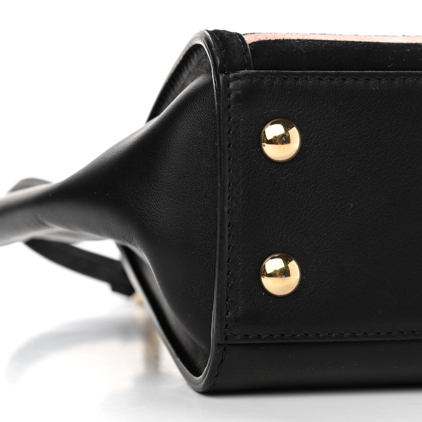Calfskin Suede Mara Shoulder Bag Black Opera