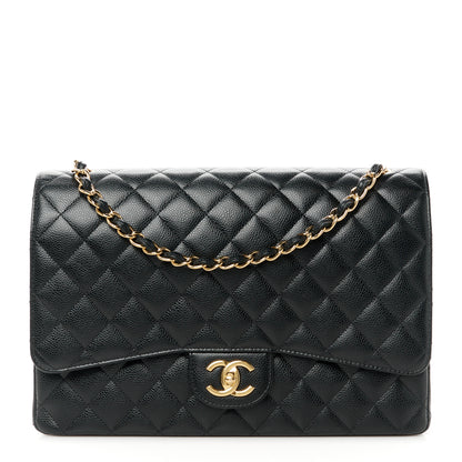 Chanel Caviar Quilted Maxi Double Flap Black 1 of 12