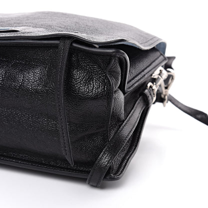 Prada Glace Calf Etiquette Flap Black Astrale 10 of 11