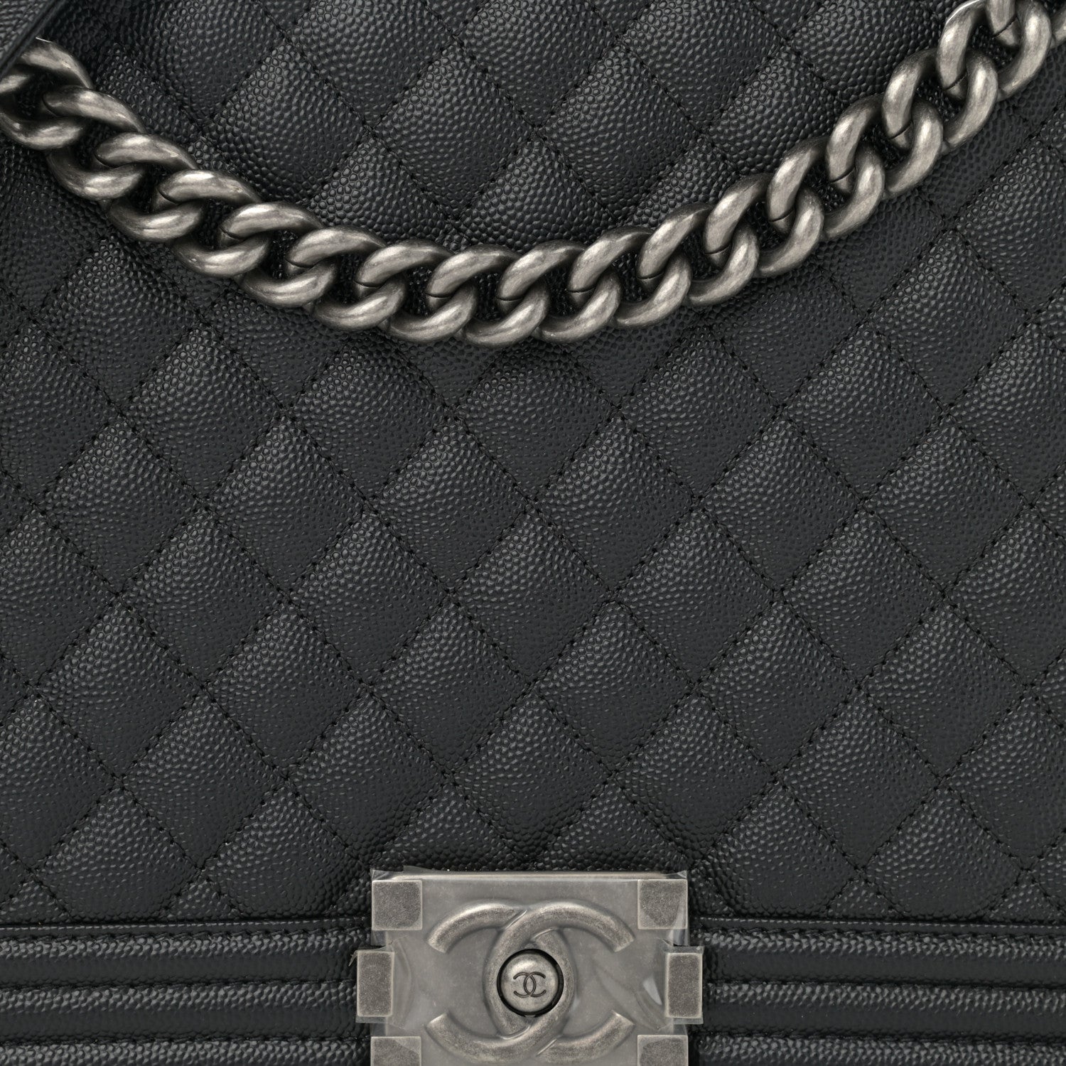 Chanel Caviar Quilted Large Boy Flap Black 8 of 11