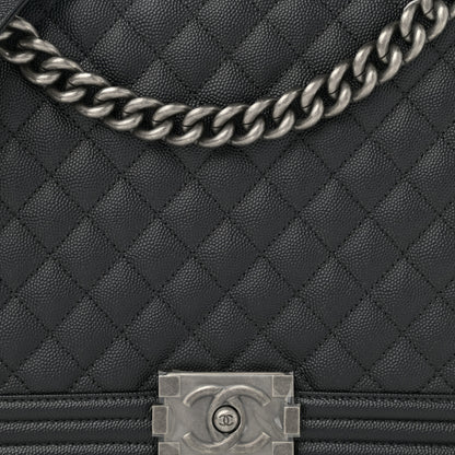 Chanel Caviar Quilted Large Boy Flap Black 8 of 11